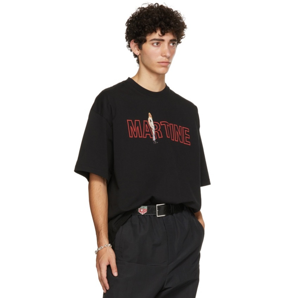 Martine Rose Black Oversized Archive Brittle T-Shirt